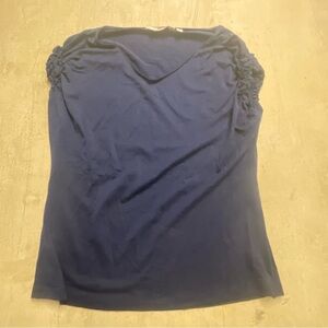 Vineyard Vines Top Womens Small Navy Blue Blouse